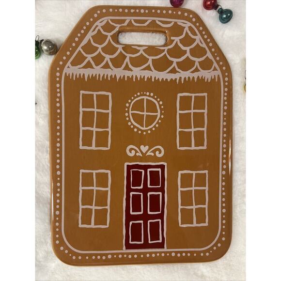 Target Bullseye Playground Ceramic Gingerbread House Serving Plate‎ Platter New - Picture 2 of 3